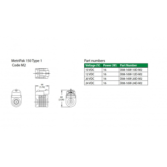 Comatrol coil 20VDC 16W fi12.7